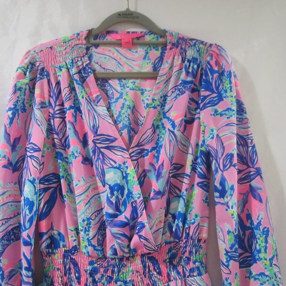Lilly Pulitzer 00 Christina Stretch Dress Lil Jelly - Picture 3 of 6